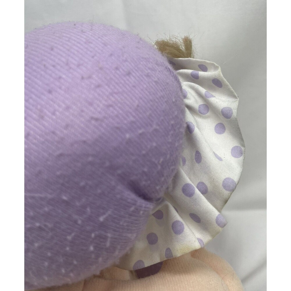 Vtg HK City Toys Baby Doll Plastic Face Cream and Purple Pokadot Hat RARE - Picture 9 of 16